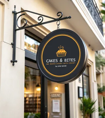 Round Outdoor Signage