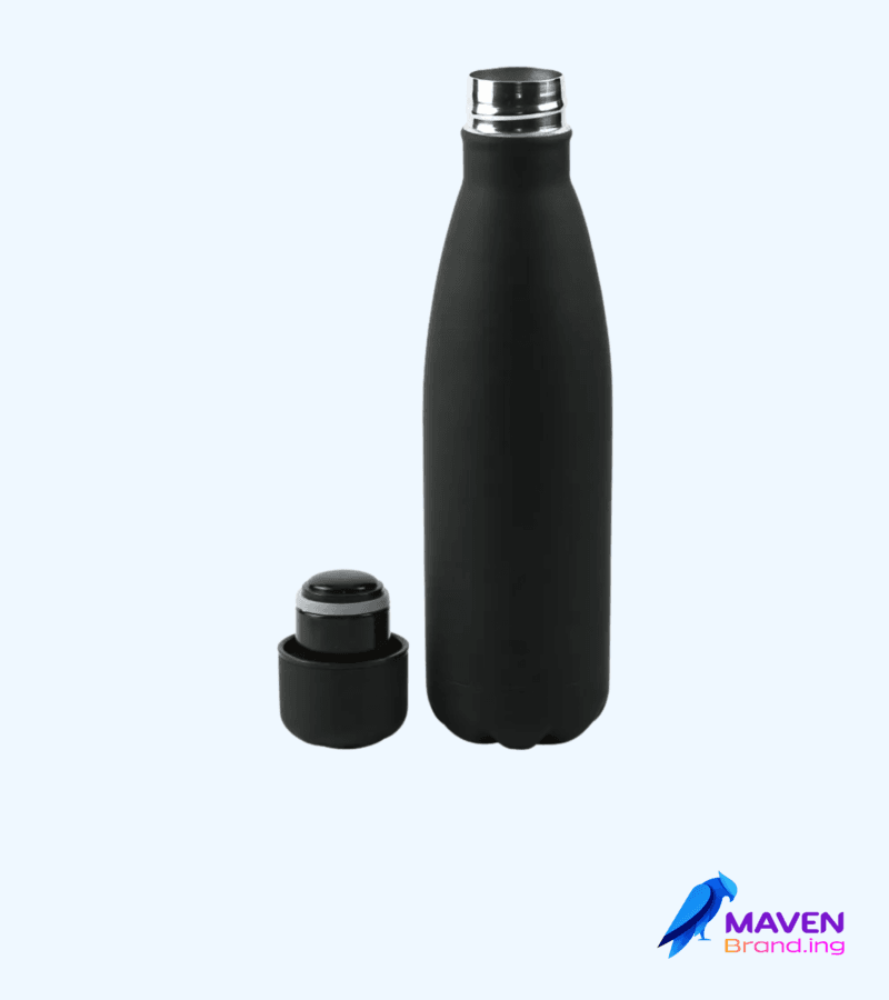 Black-Matt-Cola-Bottles.png Branded Double Wall Travel Bottles in Uganda