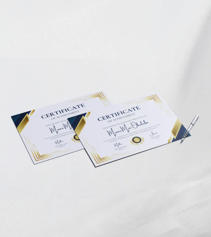 Certificates