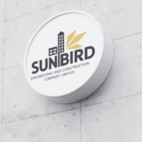 Round Outdoor Signage in Uganda