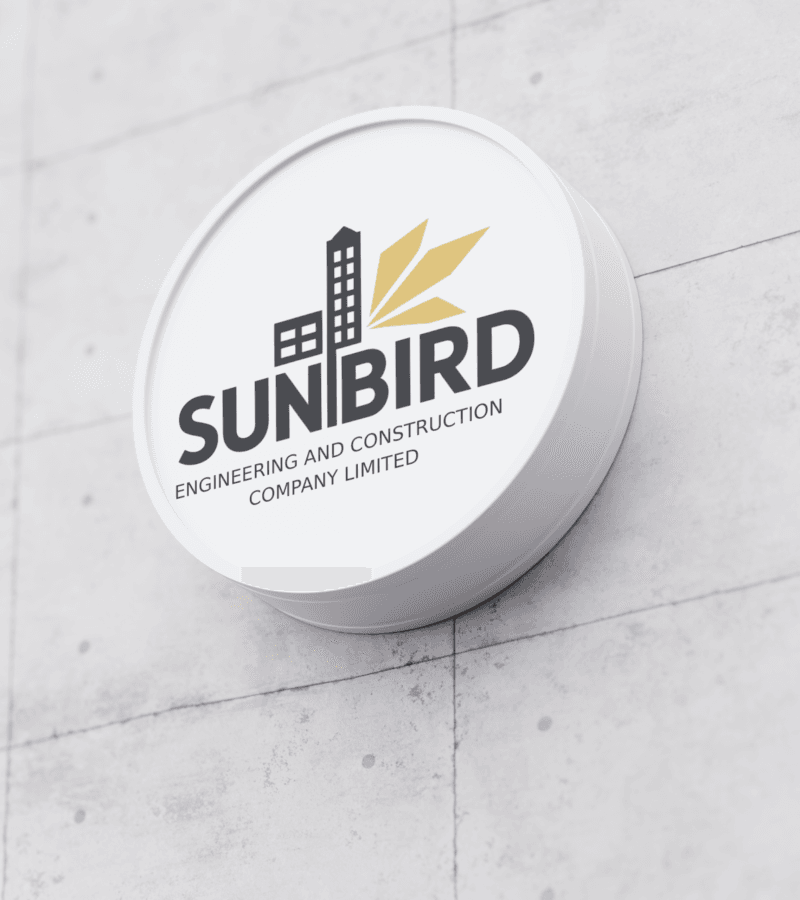 Round Outdoor Signage in Uganda