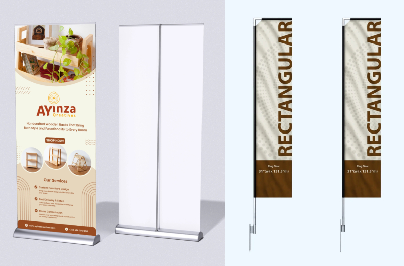 Promotional banners in Uganda